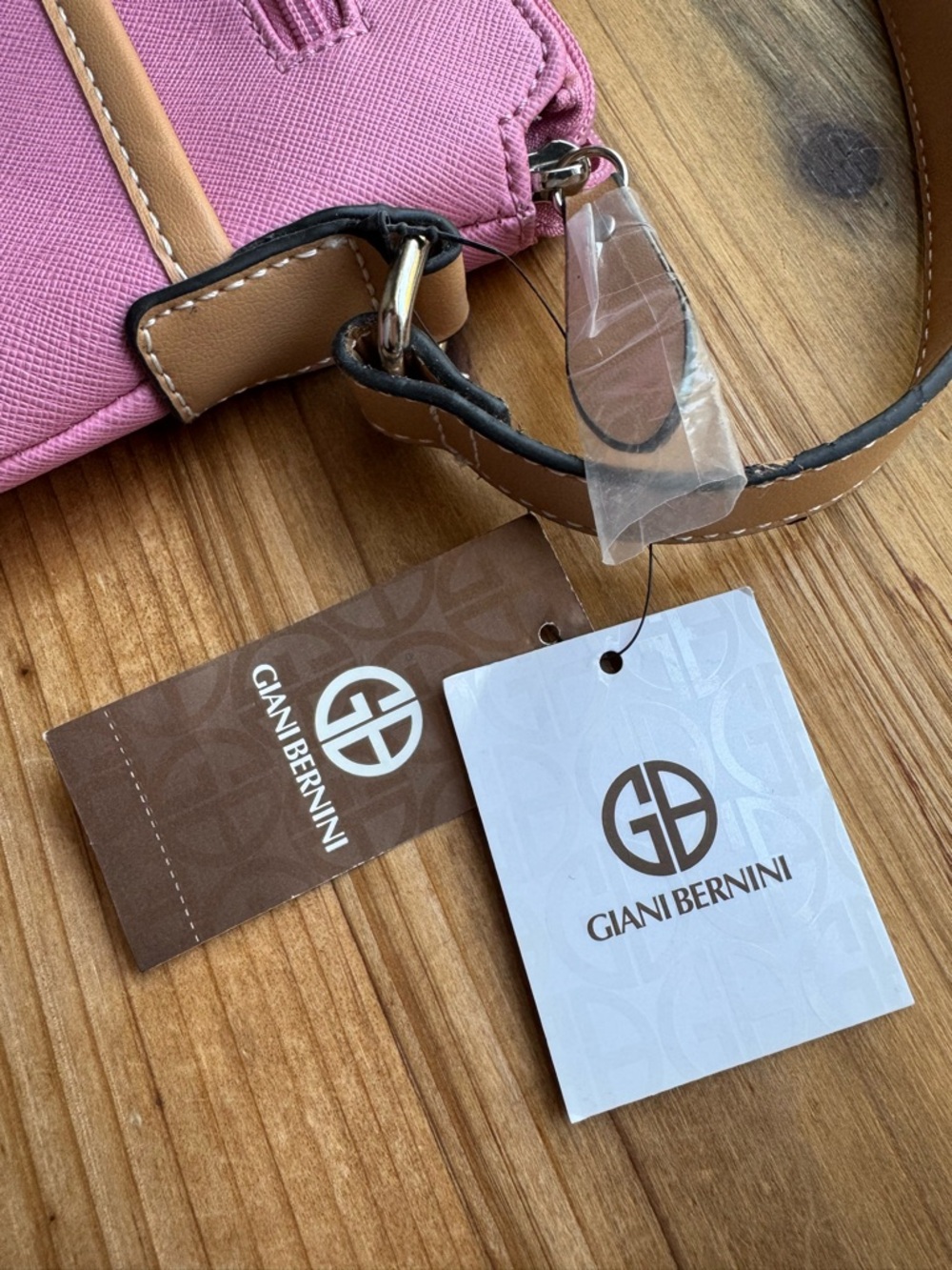 NWT Giani Bernini Pink Crossbody Purse New - Picture 5 of 10